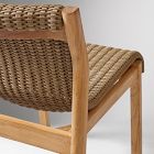 Cassis Outdoor Teak Stacking Dining Chair (Set of 2)