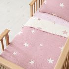Star Chambray Reversible Baby Quilt