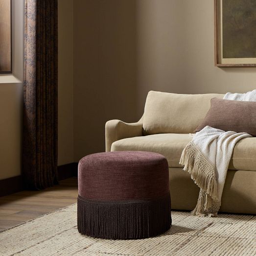 Waldane Fringe Ottoman by West Elm