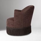 Citrino Fringe Petite Swivel Chair