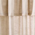 European Flax Linen Valance Light-Filtering Curtain