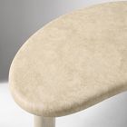 Cannellini Faux Travertine Outdoor Coffee Table (47")