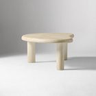 Cannellini Faux Travertine Outdoor Coffee Table (47")