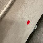 Open Box: Harris Left Arm Sleeper Sofa Bench - Performance Distressed Velvet Sand