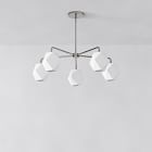 Sculptural 5-Light Faceted Chandelier (30"&ndash;35")