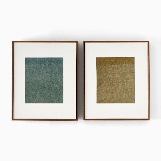TF Brown & Green Wash Wall Art by West Elm