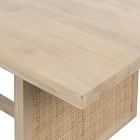 Yvette Woven Rectangle Dining Table (84")