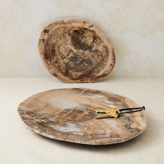 Vintage ＊ petrified wood tray Petrified Wood Tray | West Elm