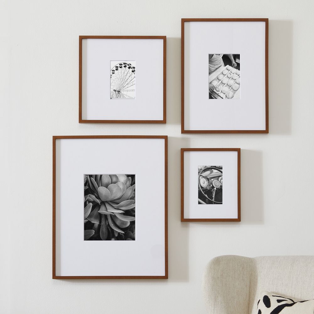 Multi-Mat Wood Gallery Frames in Walnut