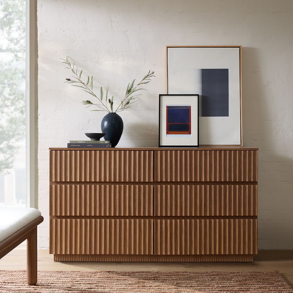 60 dresser Butler Specialty Company - Dana in. W Rectangular Wood 6 Drawer Dresser, White faux Belgian linen * Dimensions Rustic Alder 6 Drawer 60"