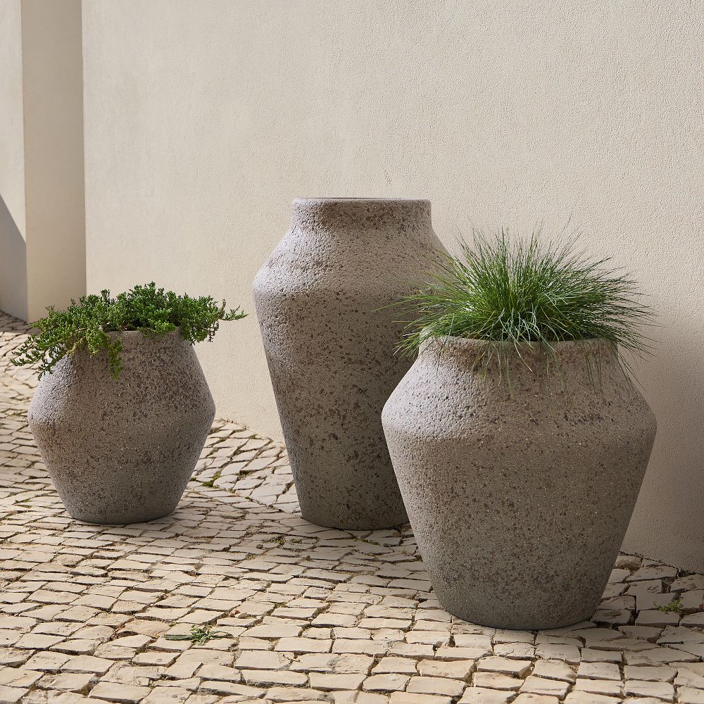 Venti Geo Ficonstone Indoor/Outdoor Planters by West Elm