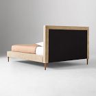 Emmett Tufted Bed - Wood Legs