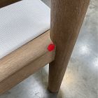 Open Box: Cusco Outdoor Textilene Sling Lounge Chair - Textilene White, Reef