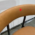 Open Box: Grier Bar Stool (30"H) - Ludlow Leather Sesame, Textured Antique Bronze