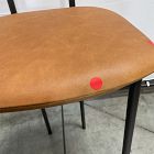 Open Box: Grier Leather Bar Stool (30"H) - Ludlow Leather Sesame, Textured Antique Bronze