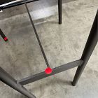 Open Box: Grier Leather Bar Stool (30"H) - Ludlow Leather Sesame, Textured Antique Bronze