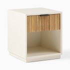 Open Box: Quinn Open Nightstand (16.75"W x 19"H) - Cerused White
