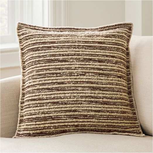 Striated Wool Pillow Cover by West Elm