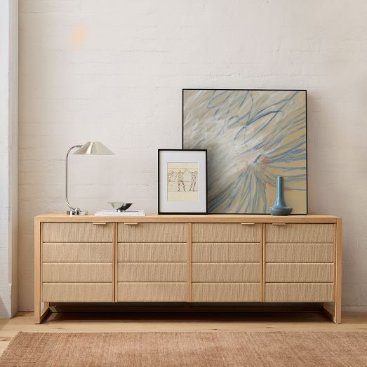 Kody Wood & Paper Cord Media Console 72
