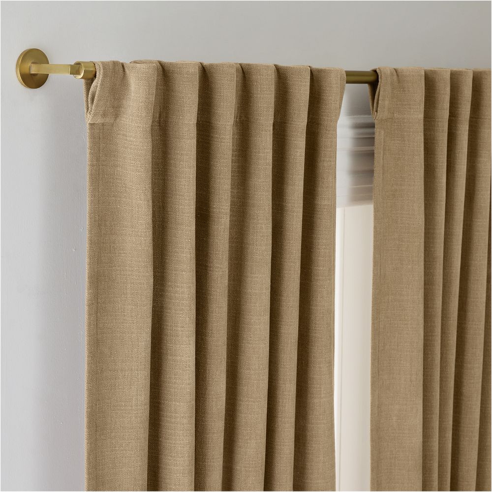 Performance Crossweave Chenille Curtain by West Elm