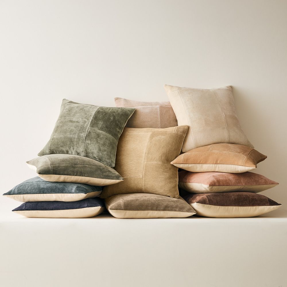 Patchwork Chenille Pillow Cover by West Elm