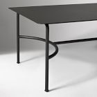 Lagos Dining Table (86") &amp; Porto Aluminum Dining Chairs Set