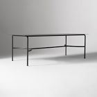 Lagos Dining Table (86") &amp; Porto Aluminum Dining Chairs Set