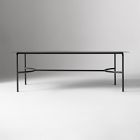 Lagos Dining Table (86") &amp; Porto Aluminum Dining Chairs Set