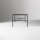 Lagos Dining Table (86") &amp; Porto Aluminum Dining Chairs Set