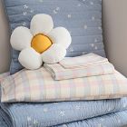 Embroidered Daisy Cotton Quilt &amp; Shams