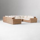 Westport Wicker Outdoor 6-Piece U-Shaped Sectional (139")