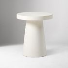 Concrete Pedestal Indoor/Outdoor Round Side Table (18"&ndash;24")
