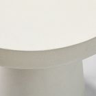 Concrete Pedestal Indoor/Outdoor Round Side Table (18"&ndash;24")