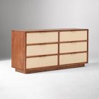 Open Box: Douglas Solid Wood Tatami 6-Drawer Dresser (60") - Cool Walnut