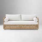 Coastal Wicker Outdoor Sofa (76"&ndash;86")