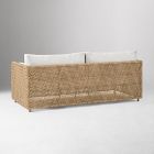 Coastal Wicker Outdoor Sofa (76"&ndash;86")