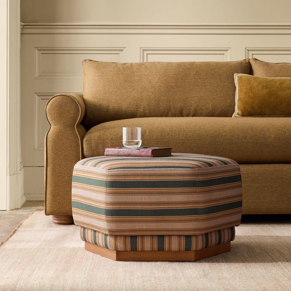 Pierce & Ward Hexagon Ottoman by West Elm