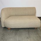 Open Box: Laurent Left-Arm 2 Seater Sofa - Performance Marled Basketweave Camel, Cool Walnut