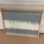 Open Box: Two-Tone Fabric Wall Art (26"W x 32"H) - Blue, Natural