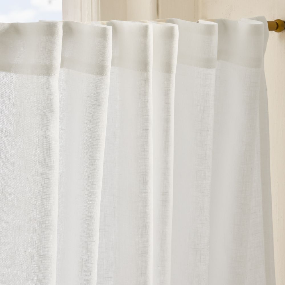 European Linen Cafe Curtain by West Elm