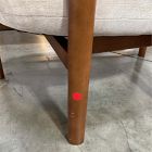 Open Box: Craig Expressed Wood Chair - Performance Distressed Velvet Sand, Cool Walnut
