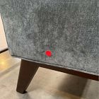 Open Box: Novak Banquette Corner Seat - Performance Modern Chenille Slate, Walnut