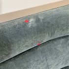 Open Box: Novak Banquette Corner Seat - Performance Modern Chenille Slate, Walnut