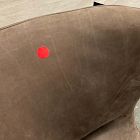 Open Box: Opelika Leather Swivel Chair - Nubuck Cigar