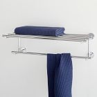 Open Box: Modern Overhang Bathroom Rail Shelf - Chrome