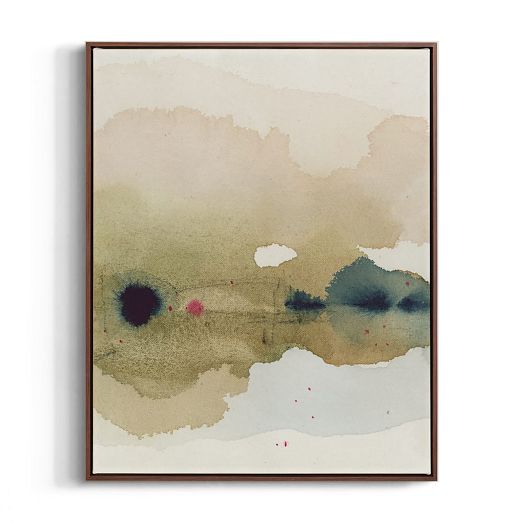 Viridian Misty Lake I Wall Art by Minted for West Elm by West Elm