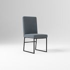 Open Box: Range High-Back Dining Chair - Performance Velvet Graphite, Dark Bronze