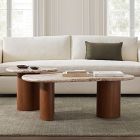 Alora Solid Wood &amp; Marble Nesting Coffee Tables (23"&ndash;44")