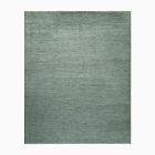Hand-Knotted Solid Wool Rug