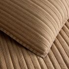 Pierce &amp; Ward Twill Stripe Quilt &amp; Shams